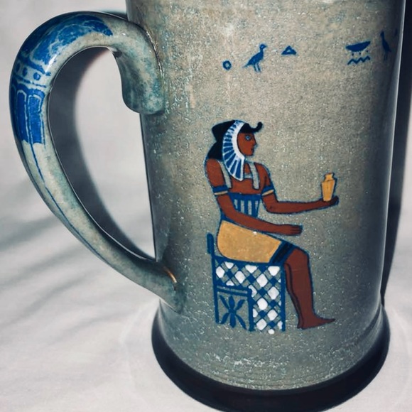 Vintage 1930s Royal Doulton Egyptian Revival Tutankhamen Treasures Pottery Jug - Picture 2 of 8